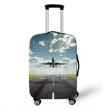 Airplane Print Luggage Cover