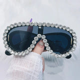 Shiny Diamond Rhinestone Sunglasses