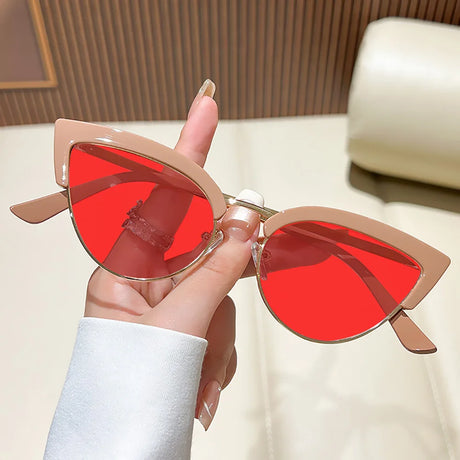 Metal Cat Eye Night Vision Sunglasses