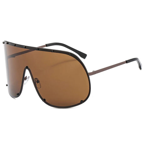 Brown Punk Windproof Goggles UV400 Sunglasses