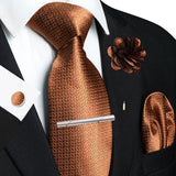 8cm Silk Tie Pin Pocket Square Cufflinks Tie