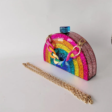 Colorful Rainbow Purse Handbag