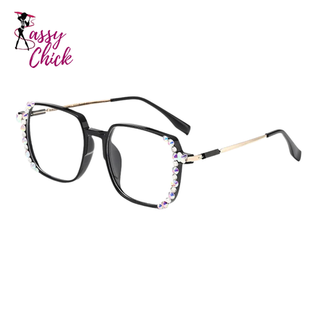 Shiny Diamond Myopia Ultra Light Eyewear Sassy Chick Logo