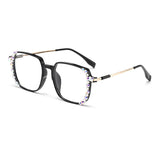 Black Shiny Diamond Myopia Ultra Light Eyewear
