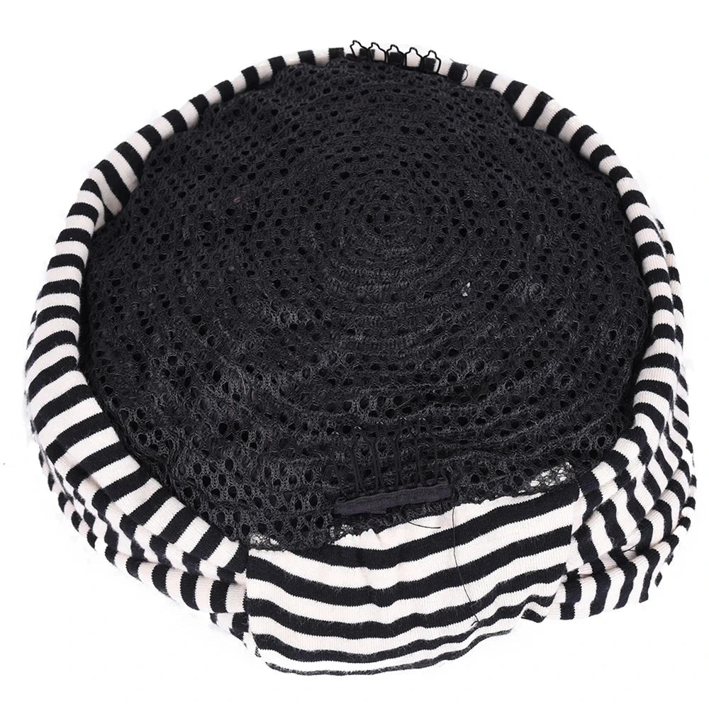 Cap Short Afro Kinky Headband Synthetic Wig