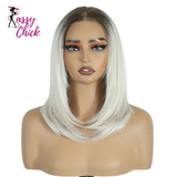Short Bob Layered 6x4 Wear And Go Synthetic Lace Wigs Sassy Chick Logo