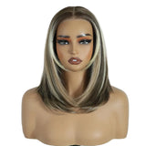 Gray Short Bob Layered 6x4 Wear And Go Synthetic Lace Wigs