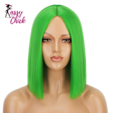 Short Bob Straight Colored Synthetic Party Wig Sassy Chick Logo