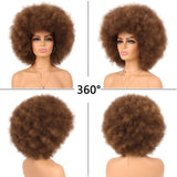 Short Curly Afro Wigs Premium Synthetic Wig