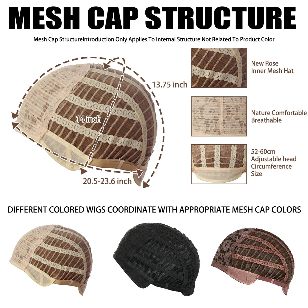 Short Curly Light Gold Mixed With Brown Synthetic Wigs