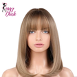 Short Straight Bob with Bangs Synthetic Hair Wigs Sassy Chick Logo