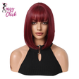 Short Straight Heat Resistant Fiber Synthetic Wigs Sassy Chick Logo
