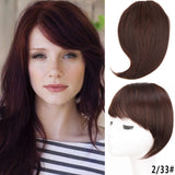 Model using Side Bangs Hair Extensions Clip