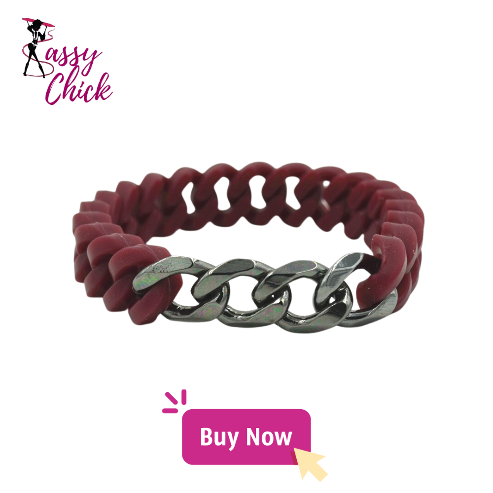 Silicone Twist Energy Chain Bracelet