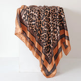 Orange Silk 90cm Scarf Shawl Hijab