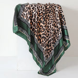 Green Silk 90cm Scarf Shawl Hijab