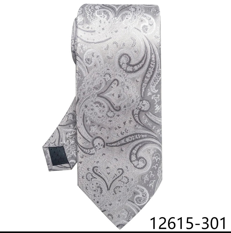 Gray Silk Blue Wedding Accessories Necktie