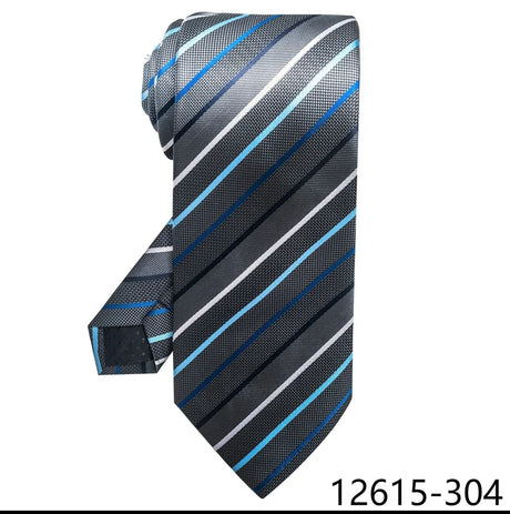 Gray Silk Blue Wedding Accessories Necktie