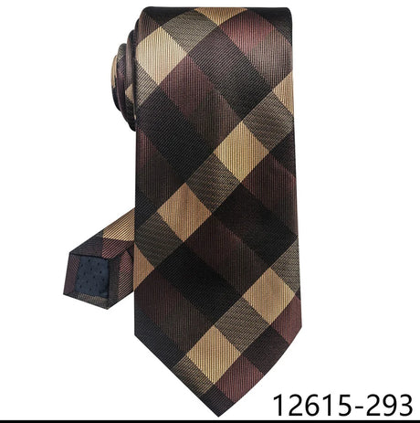 Brown Silk Blue Wedding Accessories Necktie