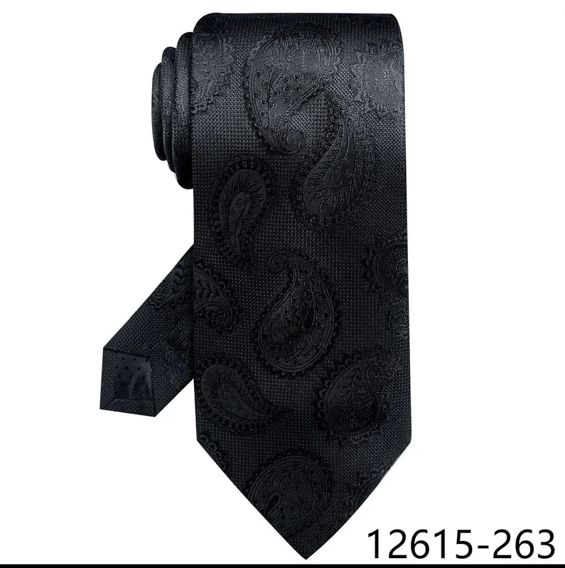 Black Silk Blue Wedding Accessories Necktie