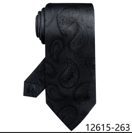 Black Silk Blue Wedding Accessories Necktie