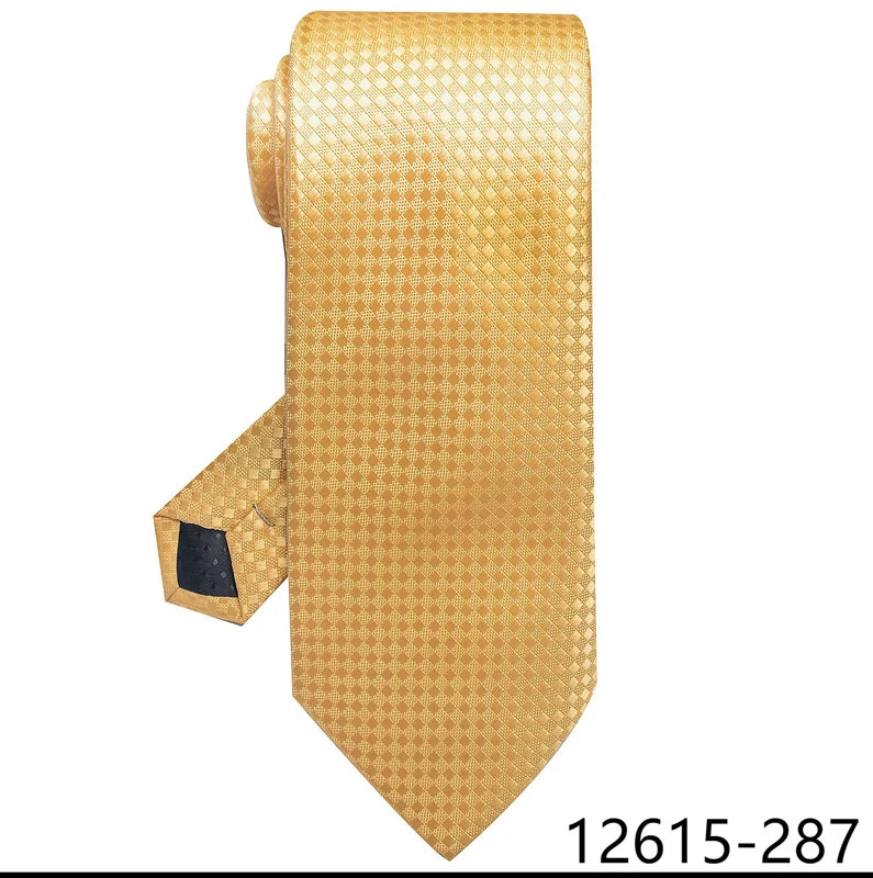 Gold Silk Blue Wedding Accessories Necktie
