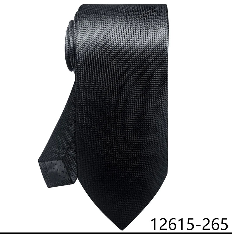 Black Silk Blue Wedding Accessories Necktie