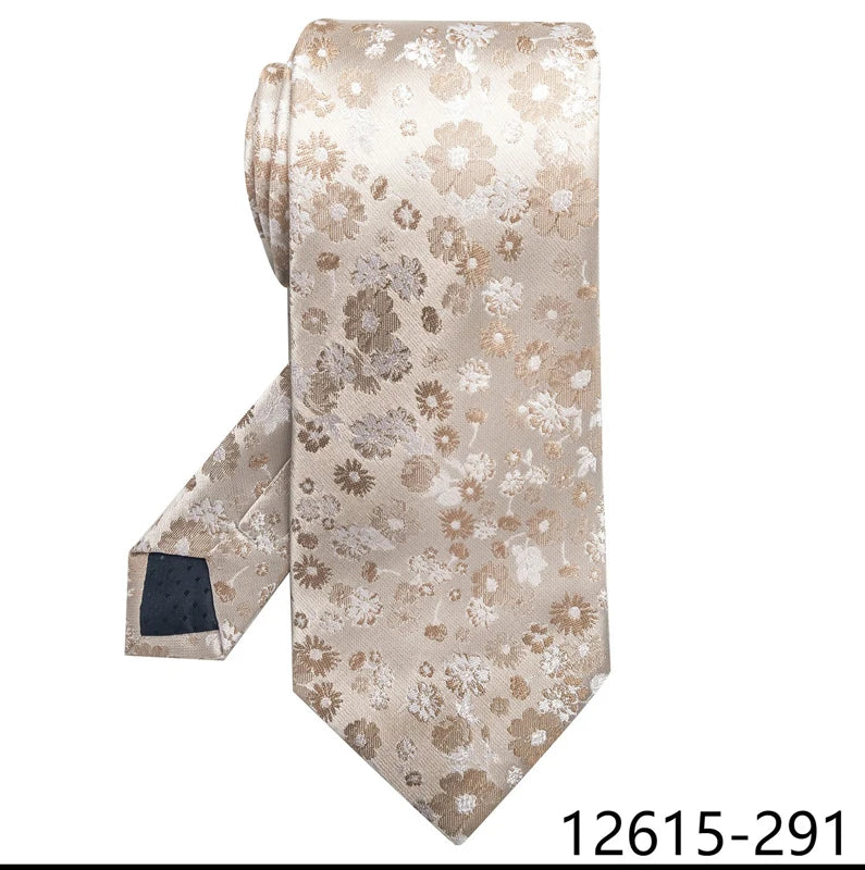 Beige Silk Blue Wedding Accessories Necktie