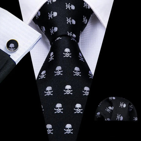 Skull Black Tie 