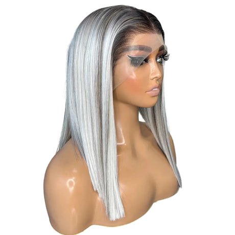 Silky Straight Highlights t 13x4 Futura Synthetic Lace Front Wigs