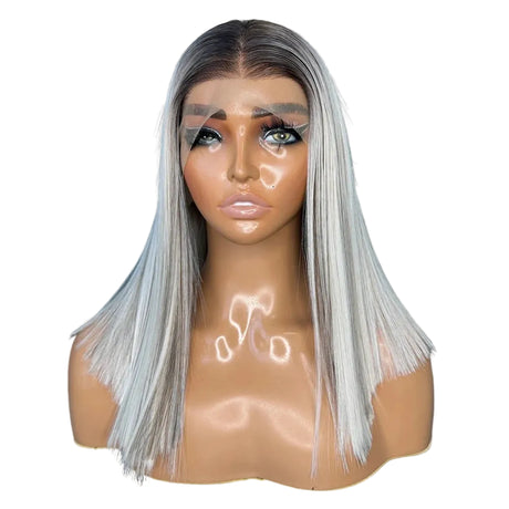 Silky Straight Highlights t 13x4 Futura Synthetic Lace Front Wigs
