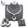 Silver Plated Luxury Jewelry Set Sassy Chick Logo