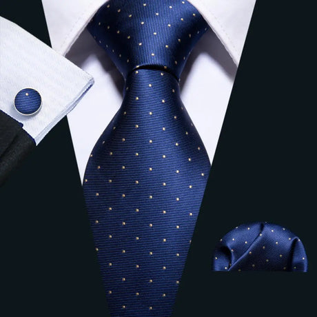 Sky Blue Hanky Cufflinks Set Jacquard Cyan Teal