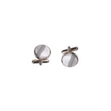 Sliver White Gray Hanky Cufflinks Tie clip Set 8cm Silk Neckties
