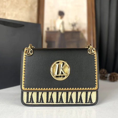 Black Small Black Square Underarm Crossbody Bag