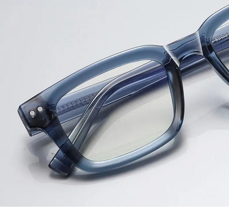 Small Square Frame Anti Blue Light Rivet Glasses