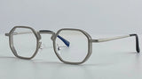 Small UV400 Polygon Metal Punk Sunglasses