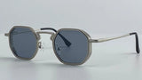 Small UV400 Polygon Metal Punk Sunglasses