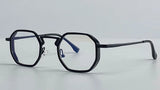 Small UV400 Polygon Metal Punk Sunglasses
