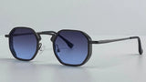 Small UV400 Polygon Metal Punk Sunglasses