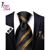 Solid Colors Silk Men Tie Sassy Chick Logo