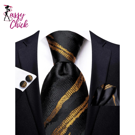 Solid Colors Silk Men Tie Sassy Chick Logo