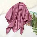 Solid Colors Silk Satin Headband Scarves