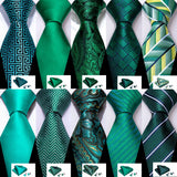 collection of green necktie 