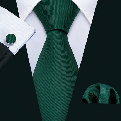 green necktie set