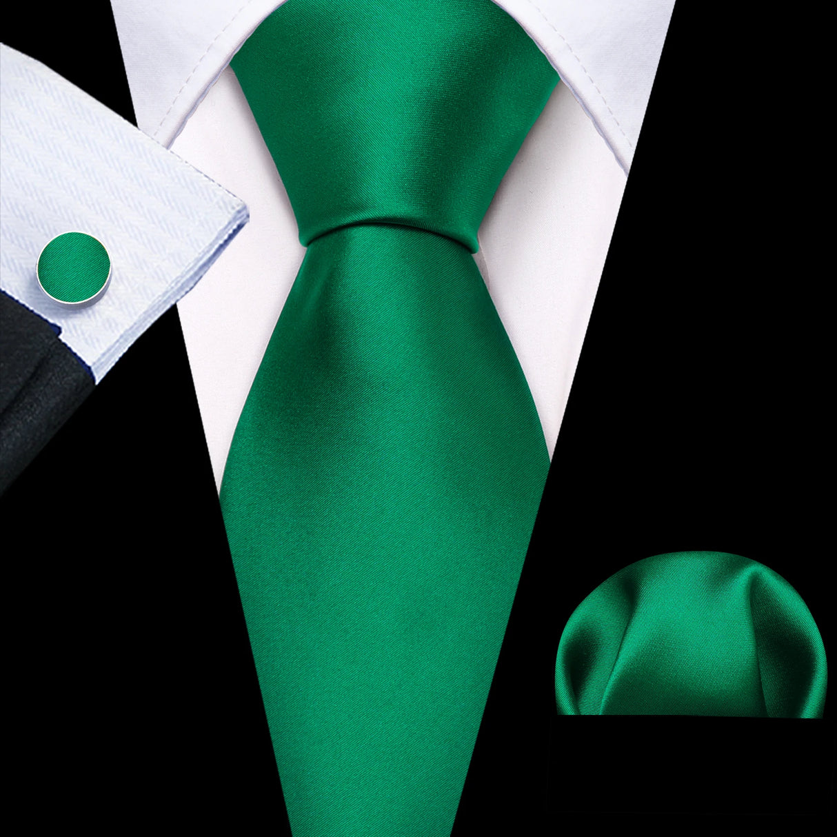 green necktie set