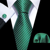 green grey necktie set