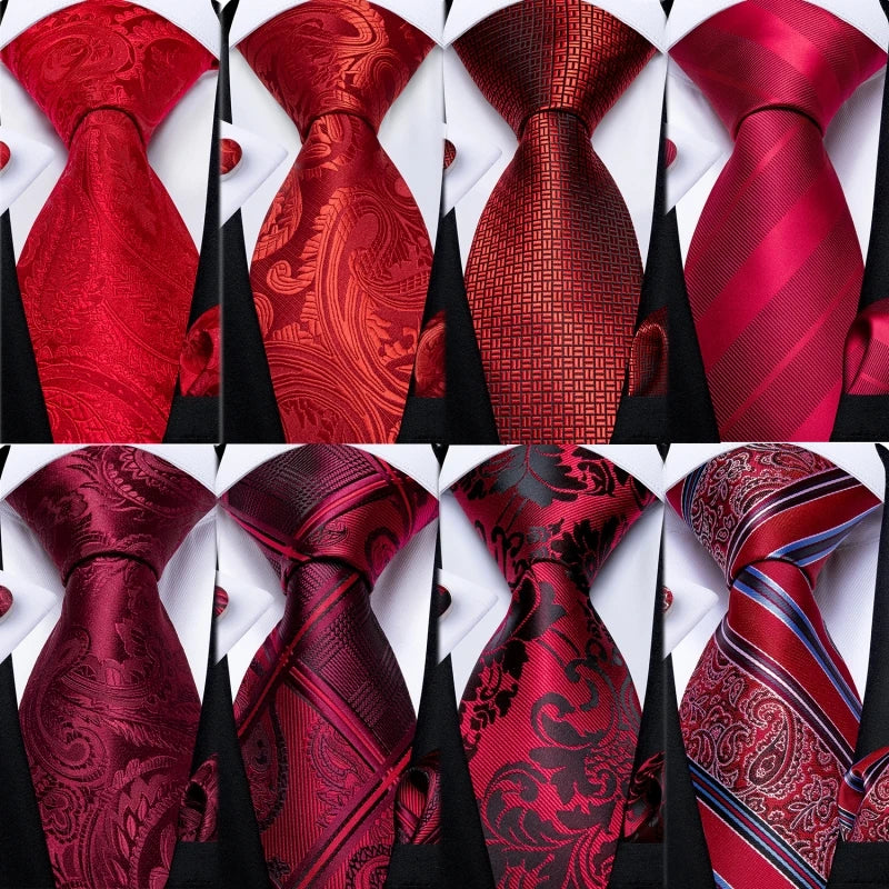 Collection of Solid Striped Paisley Neckties For Men 