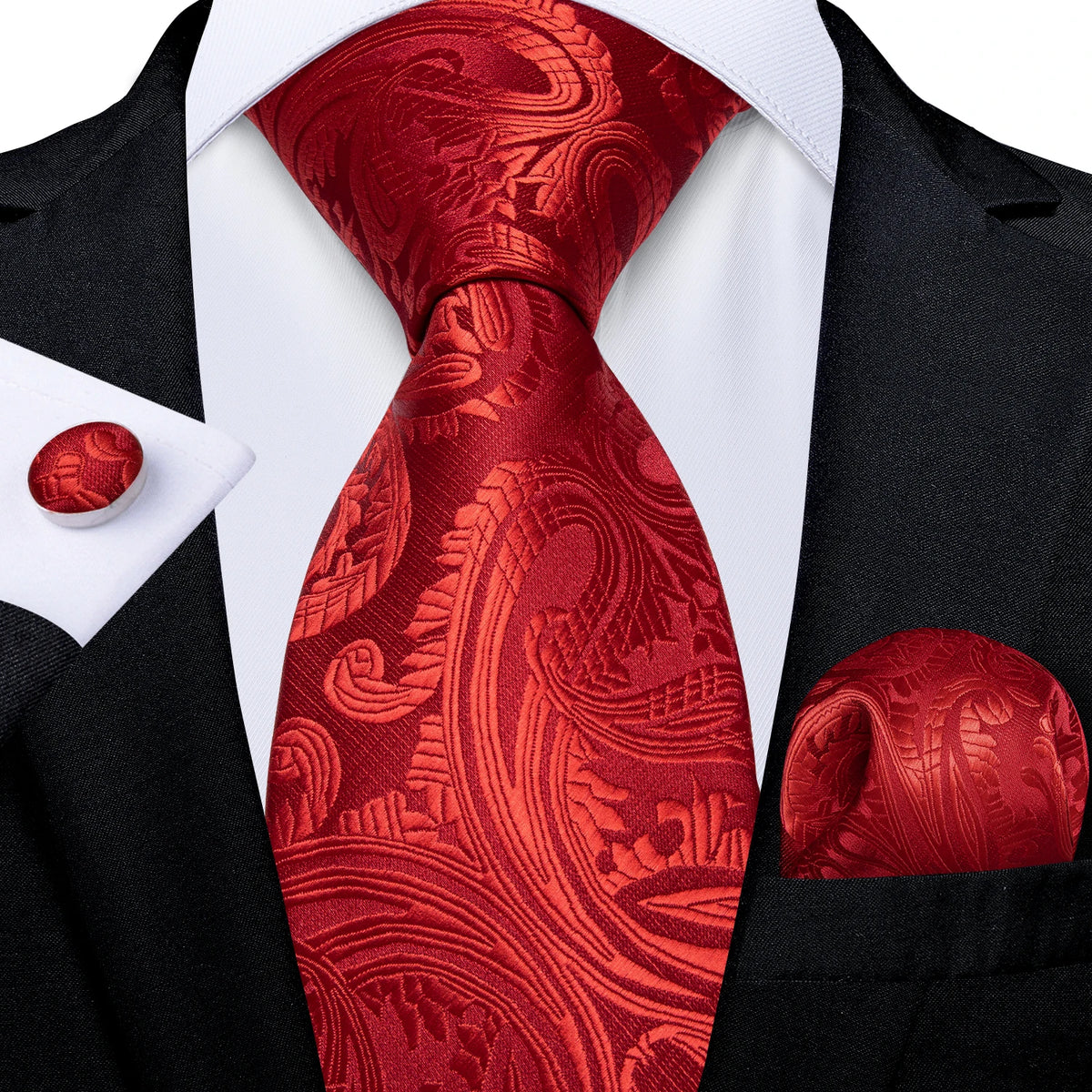 Solid Striped Paisley Neckties For Men