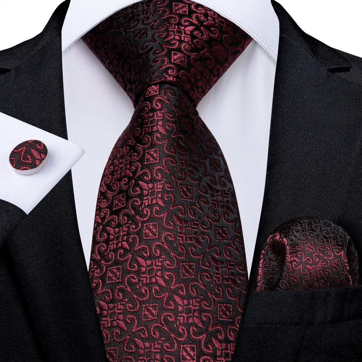 Solid Striped Paisley Neckties For Men